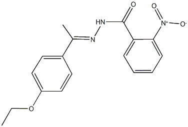 N'-[1-(4-ethoxyphenyl)ethylidene]-2-nitrobenzohydrazide Struktur