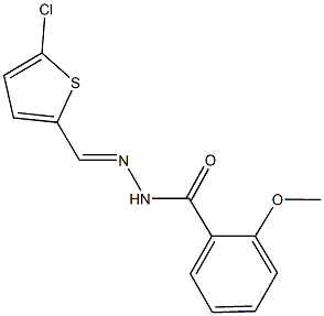 N'-[(5-chloro-2-thienyl)methylene]-2-methoxybenzohydrazide,540528-97-0,结构式