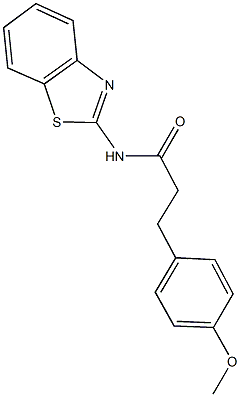 540529-90-6 N-(1,3-benzothiazol-2-yl)-3-(4-methoxyphenyl)propanamide