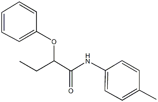 N-(4-methylphenyl)-2-phenoxybutanamide 结构式