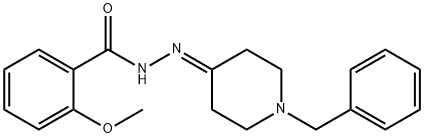N'-(1-benzyl-4-piperidinylidene)-2-methoxybenzohydrazide Struktur