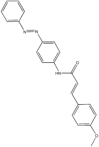 3-(4-methoxyphenyl)-N-[4-(phenyldiazenyl)phenyl]acrylamide Structure