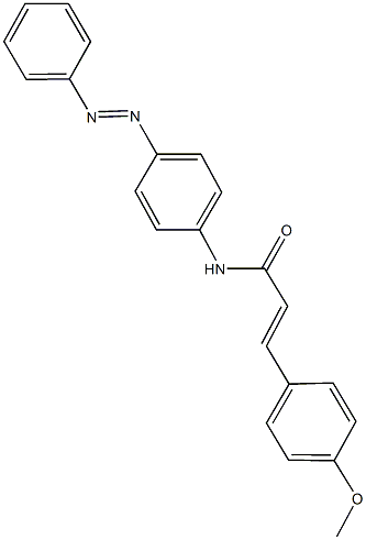 3-(4-methoxyphenyl)-N-[4-(phenyldiazenyl)phenyl]acrylamide|