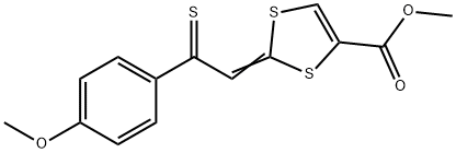 methyl 2-[2-(4-methoxyphenyl)-2-thioxoethylidene]-1,3-dithiole-4-carboxylate Structure