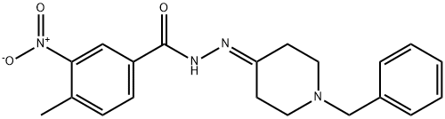 N'-(1-benzyl-4-piperidinylidene)-3-nitro-4-methylbenzohydrazide Structure