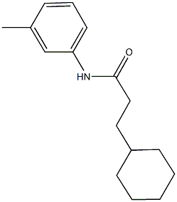 3-cyclohexyl-N-(3-methylphenyl)propanamide,540758-40-5,结构式