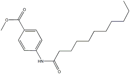 methyl 4-(undecanoylamino)benzoate 化学構造式