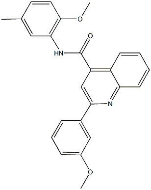 N-(2-methoxy-5-methylphenyl)-2-(3-methoxyphenyl)-4-quinolinecarboxamide Structure