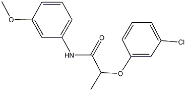 2-(3-chlorophenoxy)-N-(3-methoxyphenyl)propanamide Struktur