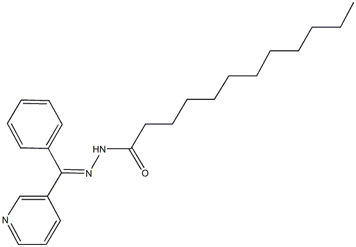 N'-[phenyl(3-pyridinyl)methylene]dodecanohydrazide|