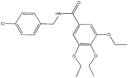 N-(4-chlorobenzyl)-3,4,5-triethoxybenzamide Structure