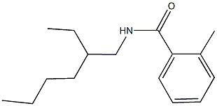 N-(2-ethylhexyl)-2-methylbenzamide 结构式