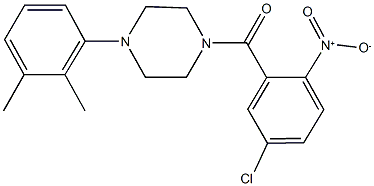 540802-22-0 1-{5-chloro-2-nitrobenzoyl}-4-(2,3-dimethylphenyl)piperazine