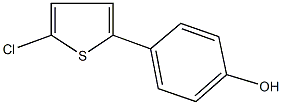 4-(5-chloro-2-thienyl)phenol,54095-22-6,结构式