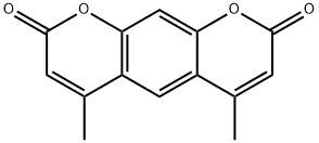 4,6-dimethyl-2H,8H-pyrano[3,2-g]chromene-2,8-dione 结构式