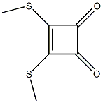 3,4-bis(methylsulfanyl)-3-cyclobutene-1,2-dione 结构式