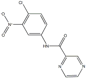 N-{4-chloro-3-nitrophenyl}-2-pyrazinecarboxamide Structure