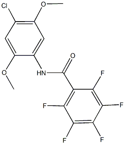 N-(4-chloro-2,5-dimethoxyphenyl)-2,3,4,5,6-pentafluorobenzamide Structure