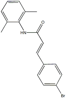 3-(4-bromophenyl)-N-(2,6-dimethylphenyl)acrylamide 结构式