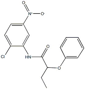N-{2-chloro-5-nitrophenyl}-2-phenoxybutanamide,541529-14-0,结构式