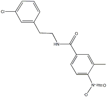 N-[2-(3-chlorophenyl)ethyl]-4-nitro-3-methylbenzamide|