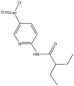 2-ethyl-N-{5-nitro-2-pyridinyl}butanamide Structure