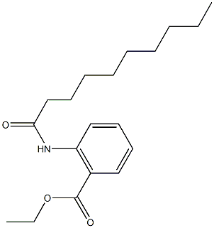 ethyl 2-(decanoylamino)benzoate 化学構造式