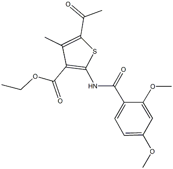 ethyl 5-acetyl-2-[(2,4-dimethoxybenzoyl)amino]-4-methyl-3-thiophenecarboxylate|