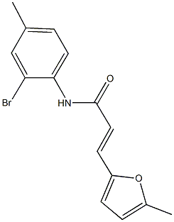 541535-55-1 N-(2-bromo-4-methylphenyl)-3-(5-methyl-2-furyl)acrylamide