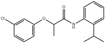 2-(3-chlorophenoxy)-N-(2-isopropylphenyl)propanamide Structure