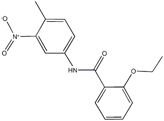 2-ethoxy-N-{3-nitro-4-methylphenyl}benzamide Struktur