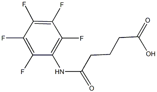 5-oxo-5-(2,3,4,5,6-pentafluoroanilino)pentanoic acid 化学構造式