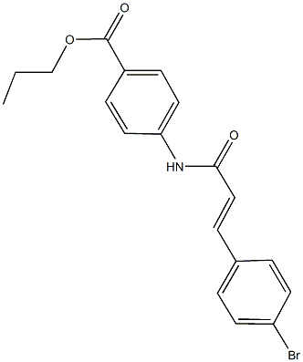 propyl 4-{[3-(4-bromophenyl)acryloyl]amino}benzoate|