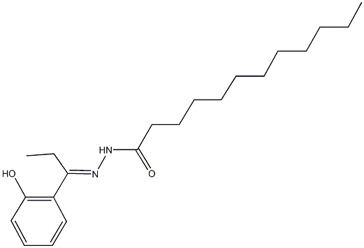 N'-[1-(2-hydroxyphenyl)propylidene]dodecanohydrazide,543687-34-9,结构式