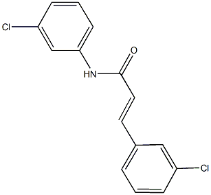 N,3-bis(3-chlorophenyl)acrylamide Structure