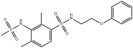 2,4-dimethyl-3-[(methylsulfonyl)amino]-N-(2-phenoxyethyl)benzenesulfonamide|