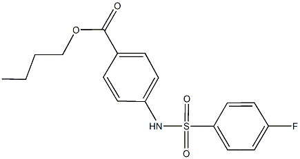 butyl 4-{[(4-fluorophenyl)sulfonyl]amino}benzoate,543702-91-6,结构式