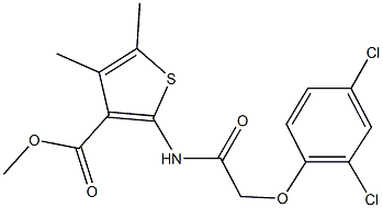 methyl 2-{[(2,4-dichlorophenoxy)acetyl]amino}-4,5-dimethyl-3-thiophenecarboxylate|