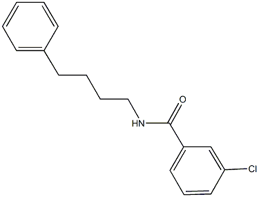 3-chloro-N-(4-phenylbutyl)benzamide 化学構造式