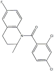 1-(2,4-dichlorobenzoyl)-6-fluoro-2-methyl-1,2,3,4-tetrahydroquinoline Structure