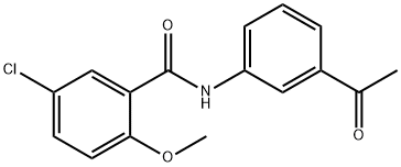 N-(3-acetylphenyl)-5-chloro-2-methoxybenzamide Structure