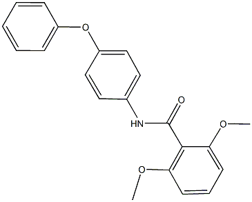 2,6-dimethoxy-N-(4-phenoxyphenyl)benzamide 结构式