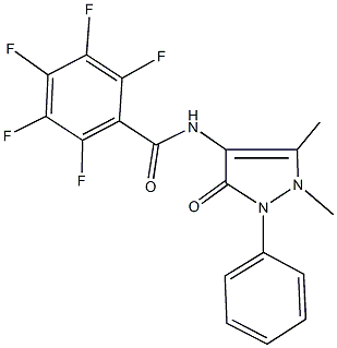 N-(1,5-dimethyl-3-oxo-2-phenyl-2,3-dihydro-1H-pyrazol-4-yl)-2,3,4,5,6-pentafluorobenzamide|