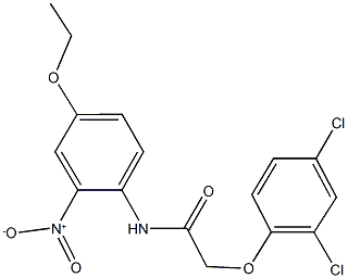 2-(2,4-dichlorophenoxy)-N-{4-ethoxy-2-nitrophenyl}acetamide Structure