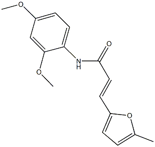 N-(2,4-dimethoxyphenyl)-3-(5-methyl-2-furyl)acrylamide,543710-59-4,结构式