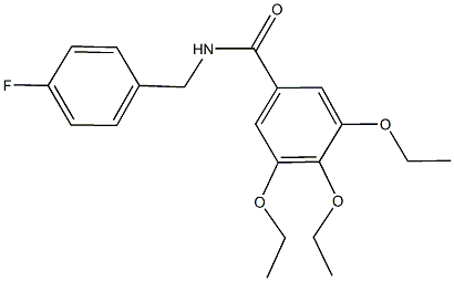 543711-09-7 3,4,5-triethoxy-N-(4-fluorobenzyl)benzamide