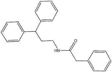 N-(3,3-diphenylpropyl)-2-phenylacetamide Structure