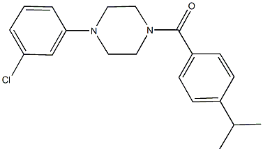 1-(3-chlorophenyl)-4-(4-isopropylbenzoyl)piperazine|