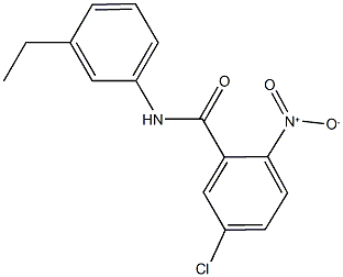 5-chloro-N-(3-ethylphenyl)-2-nitrobenzamide Structure