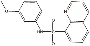 543716-89-8 N-(3-methoxyphenyl)-8-quinolinesulfonamide
